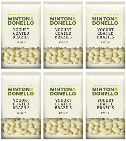 6 x Minton & Donello Yogurt Coated Brazils - 125g