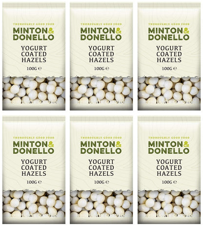 6 x Minton & Donello Yogurt Coated Hazels - 100g