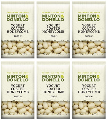 6 x Minton & Donello Yogurt Coated Honeycomb - 100g