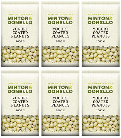 6 x Minton & Donello Yogurt Coated Peanuts - 100g