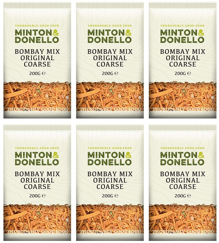 6 x Minton & Donello Bombay Mix Original Coarse - 200g