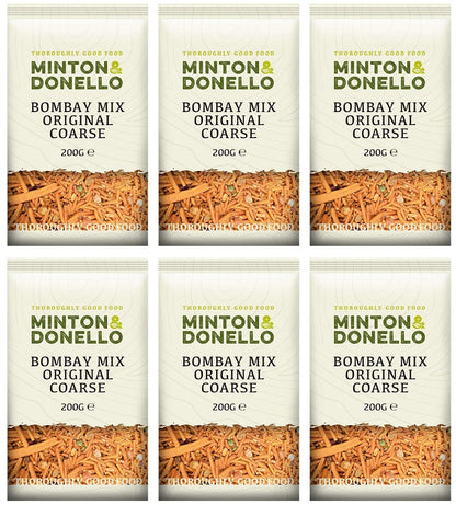 6 x Minton & Donello Bombay Mix Original Coarse - 200g