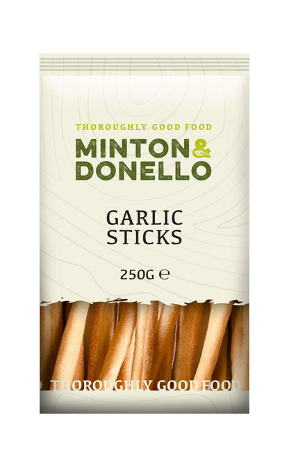 6 x Minton & Donello Garlic Sticks - 250g