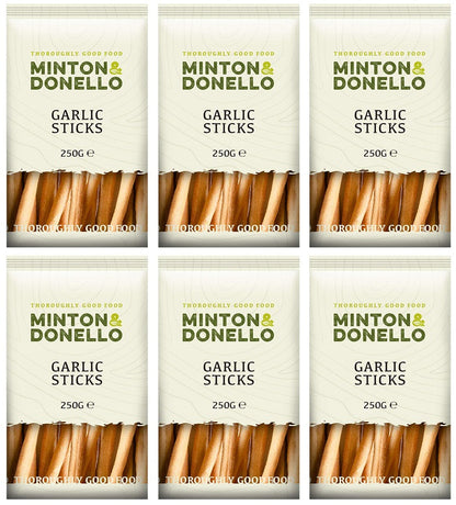 6 x Minton & Donello Garlic Sticks - 250g