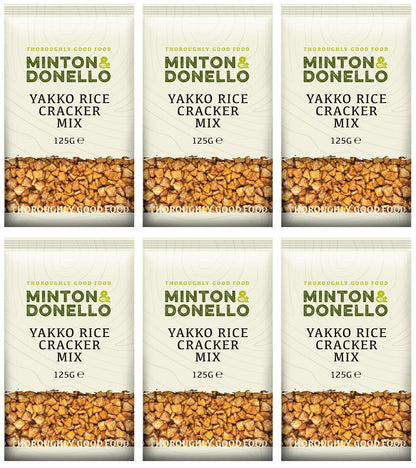 6 x Minton & Donello Yakko Rice Cracker Mix - 125g