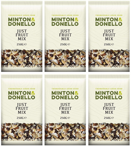 6 x Minton & Donello Just Fruit Mix - 250g
