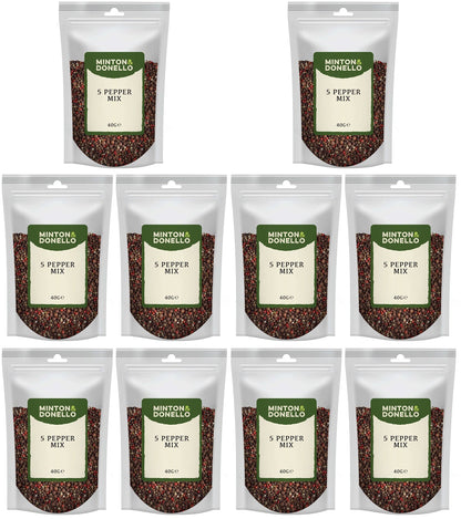 10 x Minton & Donello 5 Pepper Mix - 40g