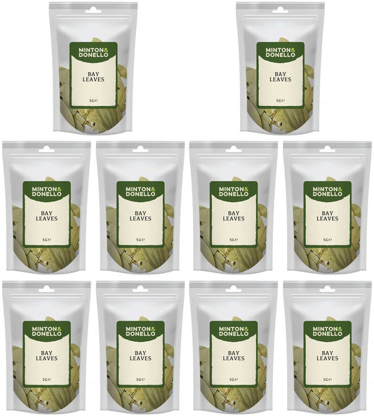 10 x Minton & Donello Bay Leaves - 5g