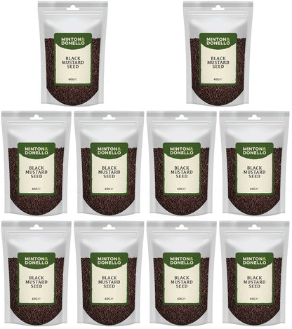 10 x Minton & Donello Black Mustard Seed - 40g