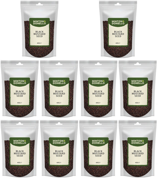 10 x Minton & Donello Black Mustard Seed - 40g