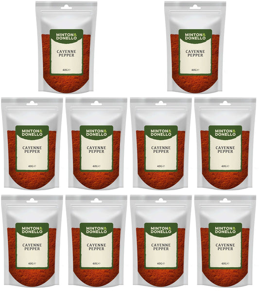 10 x Minton & Donello Cayenne Pepper - 40g