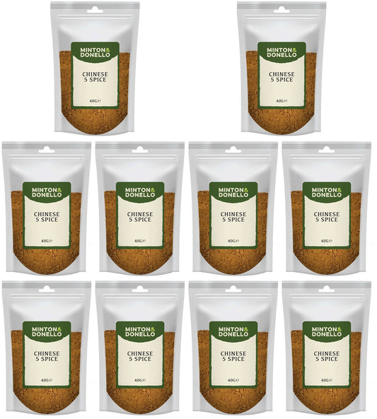 10 x Minton & Donello Chinese 5 Spice - 40g
