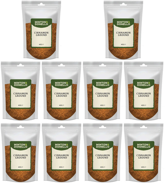 10 x Minton & Donello Cinnamon Ground - 40g