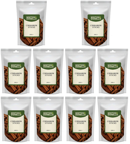 10 x Minton & Donello Cinnamon Sticks - 20g