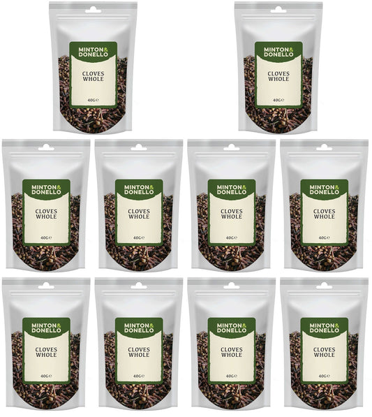 10 x Minton & Donello Cloves Whole - 40g