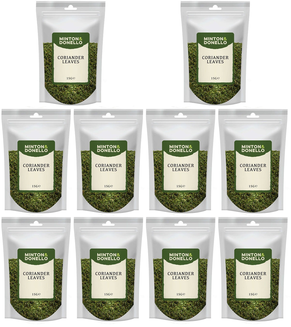 10 x Minton & Donello Coriander Leaves - 15g