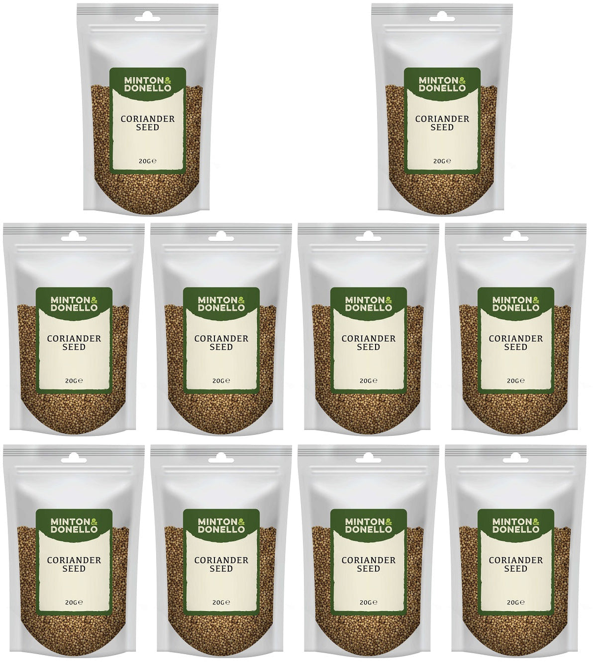 10 x Minton & Donello Coriander Seed - 20g