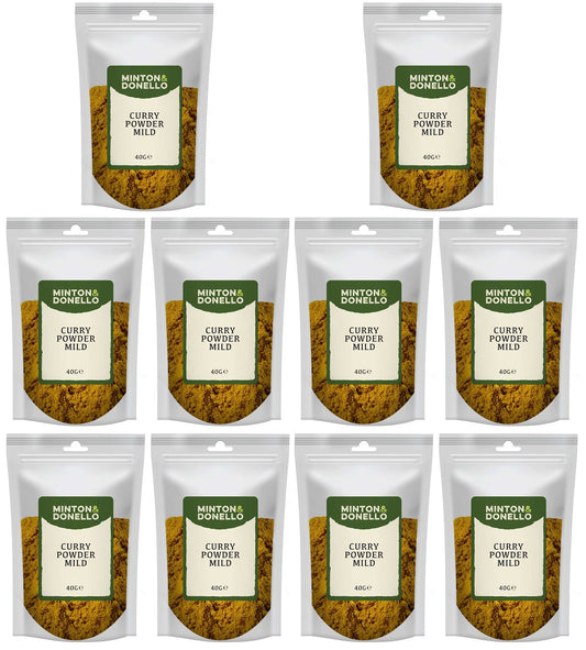 10 x Minton & Donello Curry Powder Mild - 40g