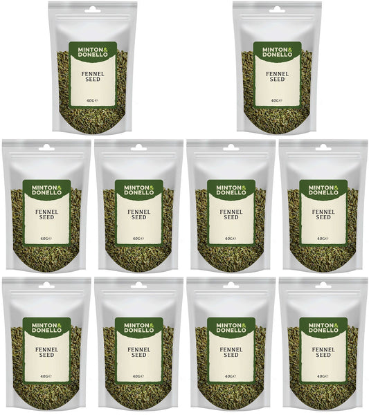 10 x Minton & Donello Fennel Seed - 40g