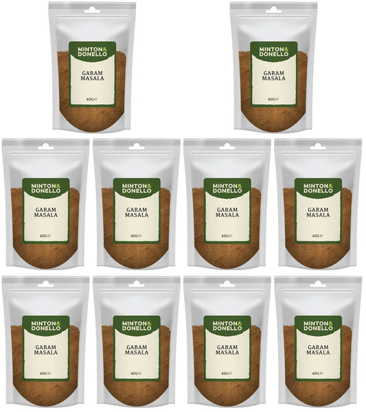 10 x Minton & Donello Garam Masala - 40g