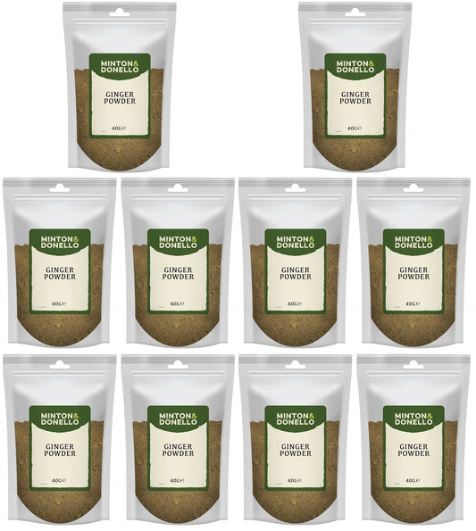 10 x Minton & Donello Ginger Powder - 40g