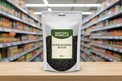 10 x Minton & Donello Peppercorns Black - 40g
