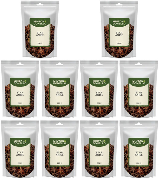10 x Minton & Donello Star Anise - 20g