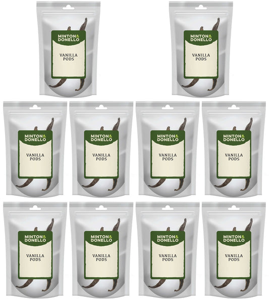10 x Minton & Donello Vanilla Pods - 2pc