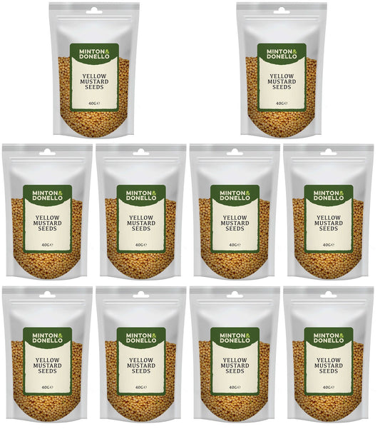 10 x Minton & Donello Yellow Mustard Seed - 40g