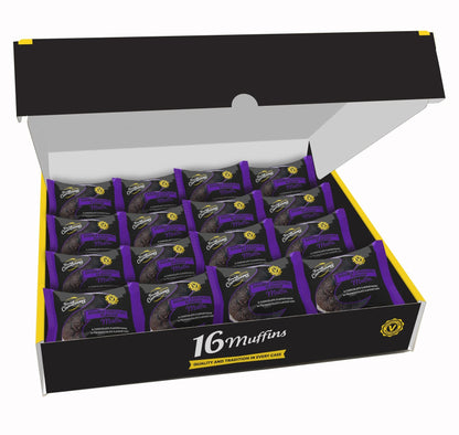 16 x Food Connections Double Chocolate Top Muffins 105G