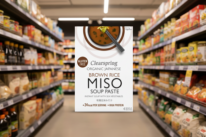 Clearspring Brown Rice Miso Soup Paste Sea Veg Org - 4x15g