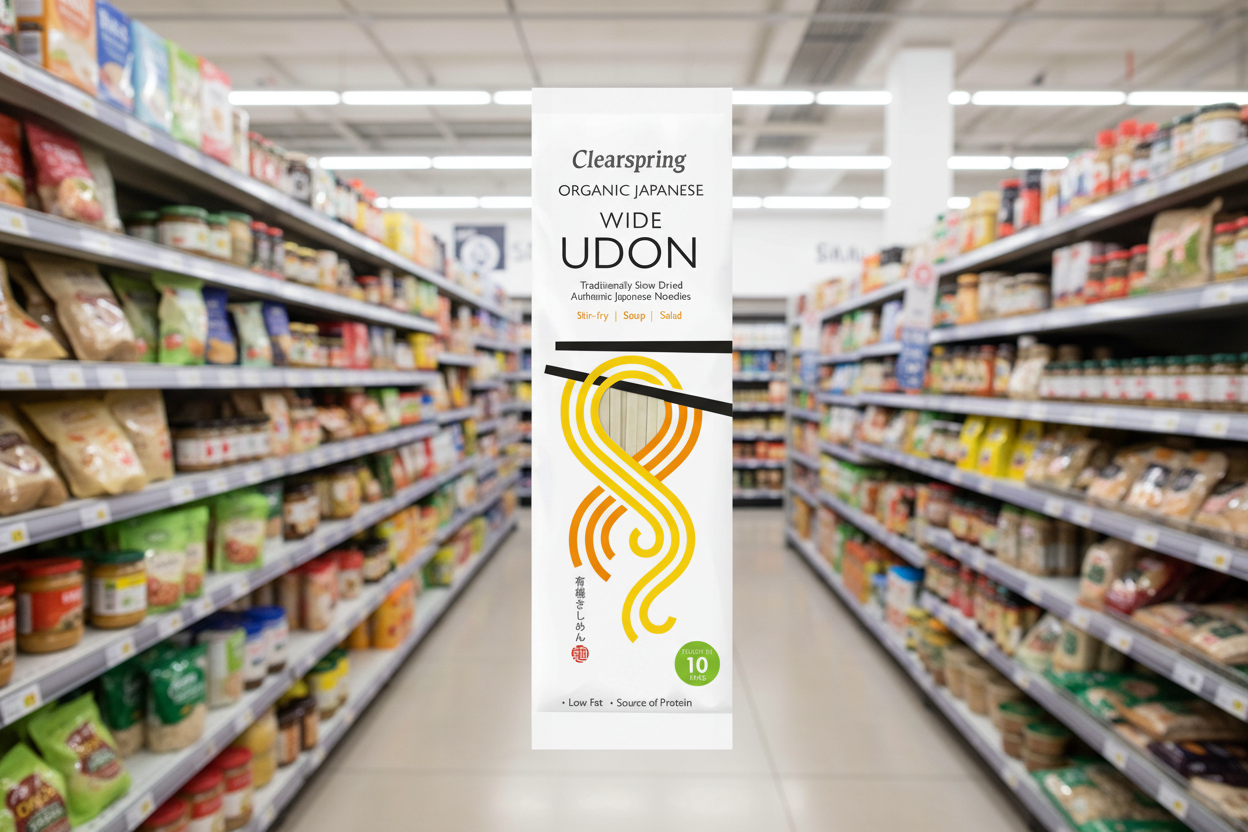 Clearspring Wide Udon Noodles - Organic  - 200g