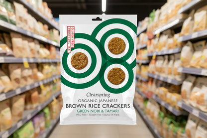 Clearspring Org Jap B/Rice Crackers G/Nori Tamari - 40g