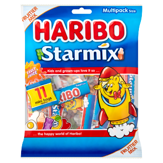 10 x Haribo Starmix Multipack Sweets Bag - 176GM