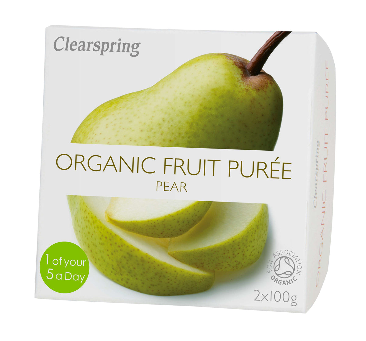 Clearspring Fruit Puree - Pear Organic  - 2x100g