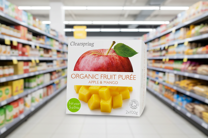 Clearspring Fruit Puree - Apple/Mango Organic - 2x100g