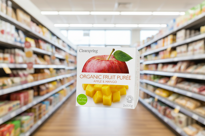 Clearspring Fruit Puree - Apple/Mango Organic - 2x100g