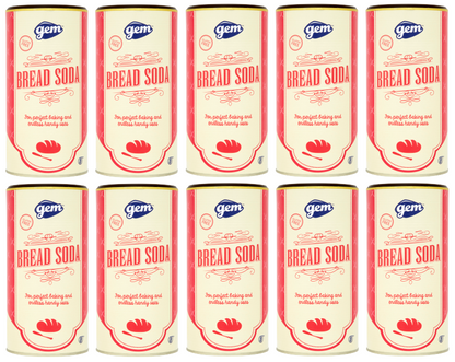 10 x Gem Bread Soda (Bicarbonate Of Soda) 500Gm
