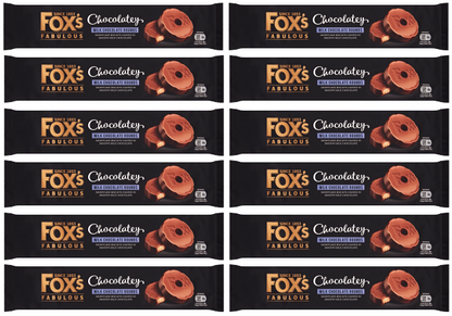 12 x Foxs Chocolatey Shortcake Biscuit Ring 130Gm