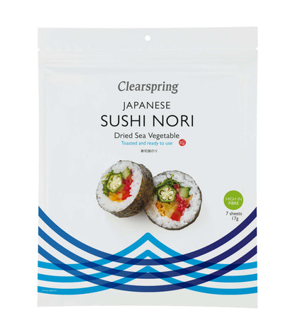 Clearspring Sushi Nori Toasted Sea Veg - 17g