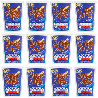 12 x Kp Choc Dips Original 28Gm