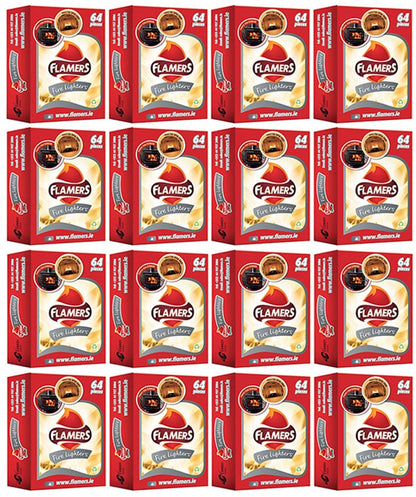 16 X Flamers Firelighters 64 Pack
