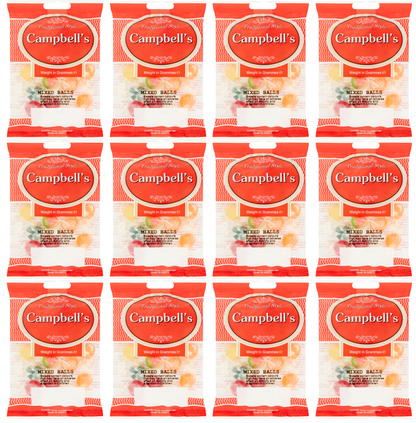 12 x Campbells Mixed Balls Bag 100Gm