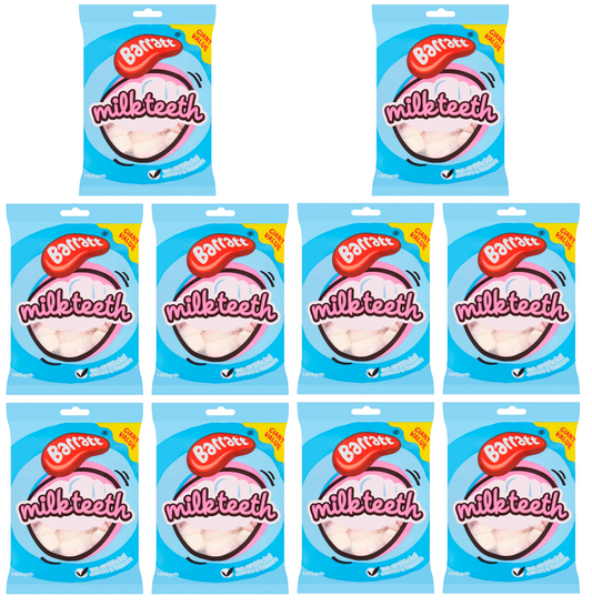 10 x Barratt Milk Teeth 190Gm