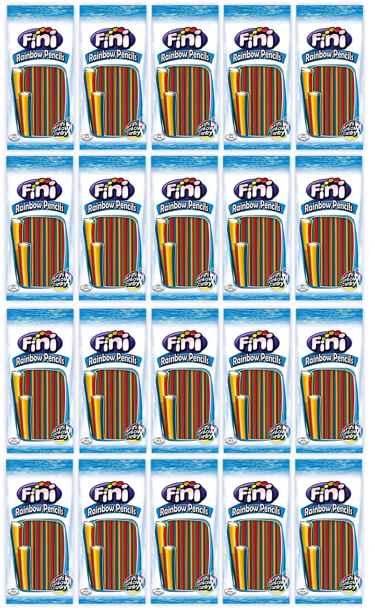 20 x Fini Rainbow Pencils 180Gm