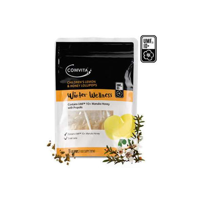 Comvita Children's Lemon & Honey Lollipops - 15pc
