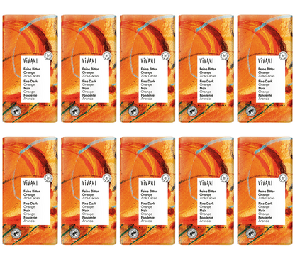 10 x Vivani Dark with Orange Organic - 100g
