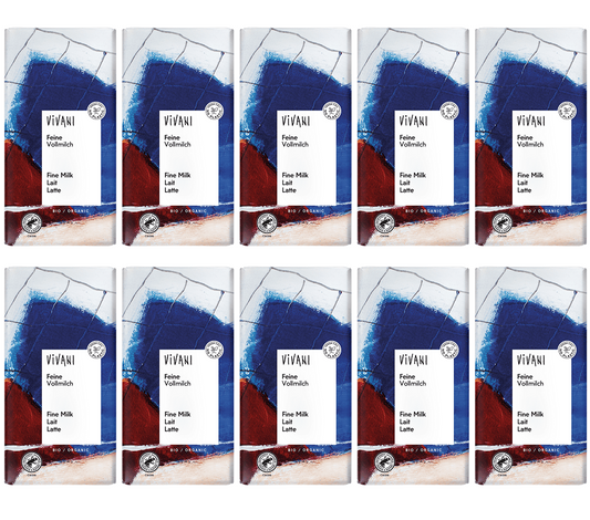 10 x Vivani Milk Chocolate Organic - 100g