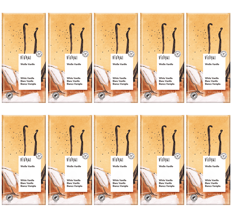 10 x Vivani White Vanilla Vivani Organic - 80g