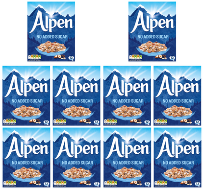 10 x Alpen No Added Sugar 550Gm